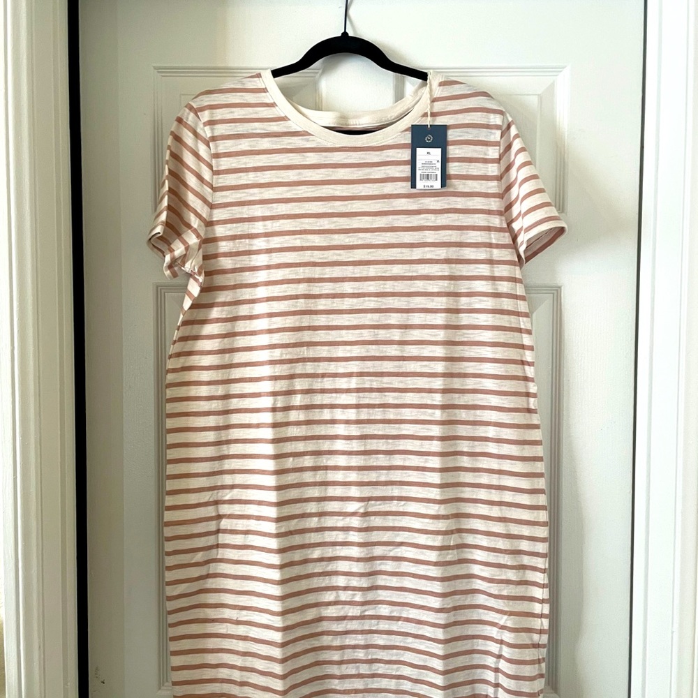 NWT Universal Thread striped T-shirt dress XL
